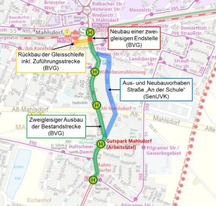 Mahlsdorf LIVE - 10 Millionen Euro für 1,6 Kilometer Gleise, Fertigstellung 2023: BVG plant zwei Gleise in der Hönower Straße